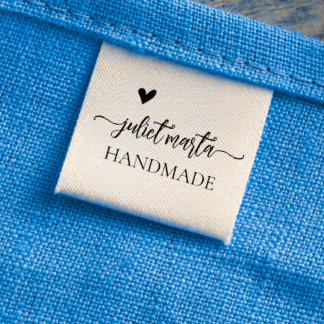 Custom elegant Clothing label for handmade item Grosgrain Ribbon