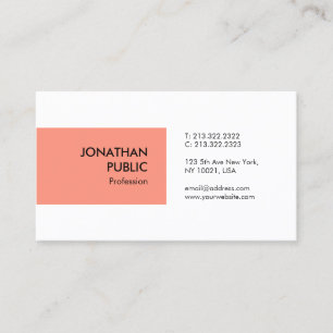 Custom Elegant Colour Modern Professional Simple Business Card
