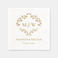 Custom Elegant Crest Wedding Monogram