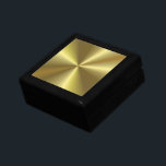 Custom Elegant Faux Gold Metallic Look Blank Gift Box<br><div class="desc">Custom Elegant Faux Gold Metallic Look Blank Template Classic Keepsake Box.</div>