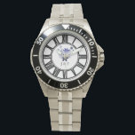 Custom elegant floral blue violet purple  watch<br><div class="desc">Elevate your wristwear with our Custom Elegant Floral Blue, Violet and Purple design Watch, a masterpiece that blends sophisticated design with personalised charm. This stunning watch design features an intricate floral pattern in rich shades of blue, violet, and purple, offering a unique and refined aesthetic that stands out effortlessly. The...</div>