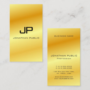 Custom Elegant Glamour Faux Gold Modern Luxury Business Card