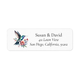 Custom Elegant Hummingbird Floral