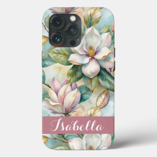 Custom Elegant Magnolias iPhone 13 Pro Case