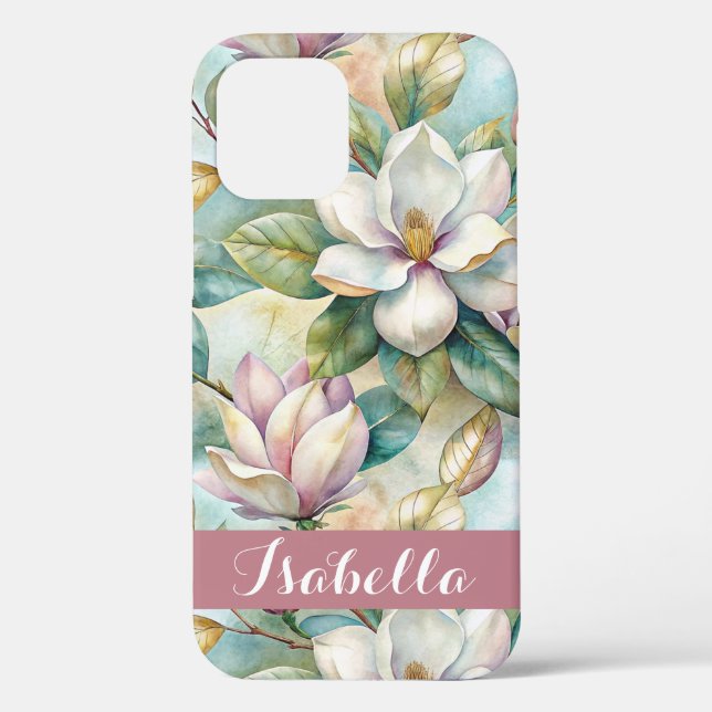 Custom Elegant Magnolias Case-Mate iPhone Case (Back)