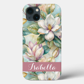 Custom Elegant Magnolias iPhone 13 Case