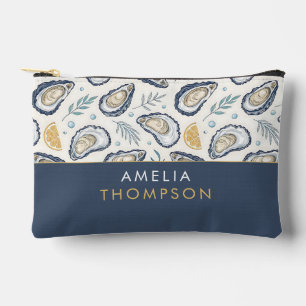 Custom Elegant Marine Oysters Accessory Pouch