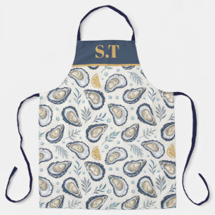 Custom Elegant Marine Oysters Apron