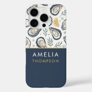Custom Elegant Marine Oysters iPhone 16 Pro Case