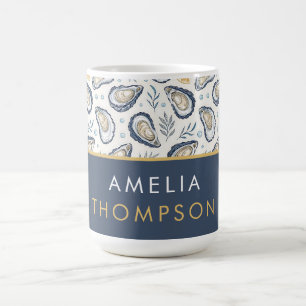 Custom Elegant Marine Oysters Coffee Mug