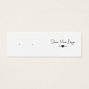 Custom Elegant Mini Post Earring Display Card