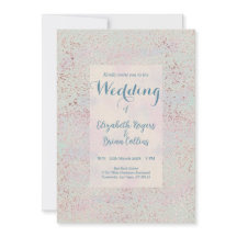 Custom elegant modern copper wedding Invitation