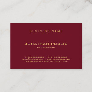 Custom Elegant Modern Minimalist Professional Business Card