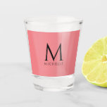 Custom Elegant Modern Monogram Template Plain Shot Glass<br><div class="desc">Custom Elegant Modern Monogram Initial Best Plain Template Kitchen & Dining / Barware & Bar Tools / Charisma Colour Shot Glass.</div>