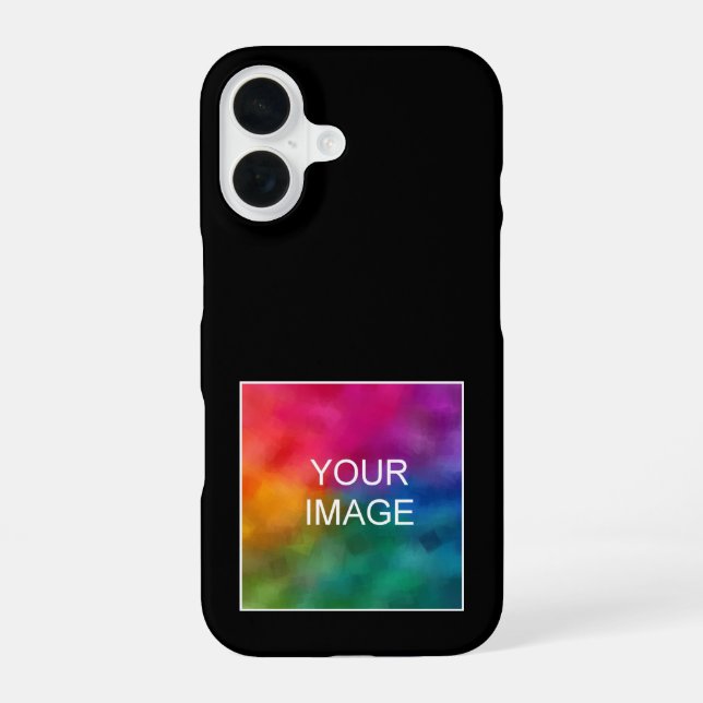 Custom Elegant Modern Simple Template Barely There iPhone 16 Case (Back)