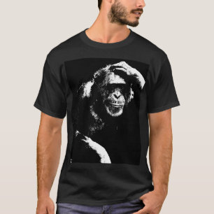Custom Elegant Modern Trendy Thinking Ape Pop Art T-Shirt