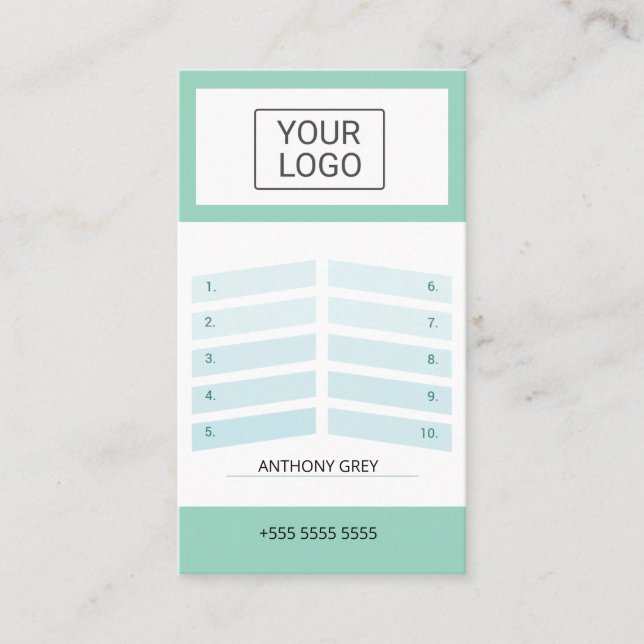 Custom Elegant Olive Green Business Season Ticket  (Front)