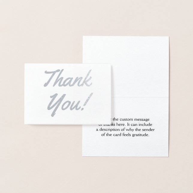 Custom, Elegant & Personalised "Thank You!" Card (Display)