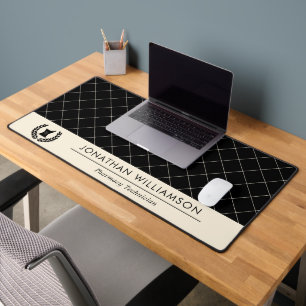 Custom Elegant Pharmacist Pharmacy Tech Staff Desk Mat