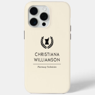 Custom Elegant Pharmacist Pharmacy Tech Staff iPhone 15 Pro Max Case