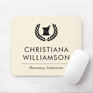 Custom Elegant Pharmacist Pharmacy Tech Staff Mouse Mat