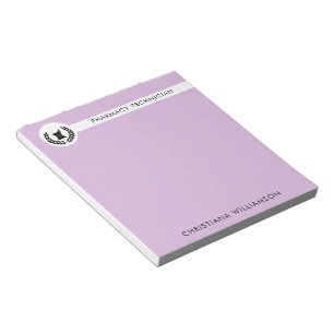 Custom Elegant Pharmacist Pharmacy Tech Staff Notepad