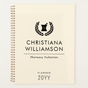 Custom Elegant Pharmacist Pharmacy Tech Staff Planner