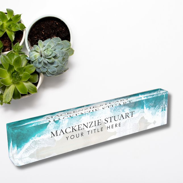 Custom Elegant Professional Modern Beach Nameplate (Creator Uploaded)