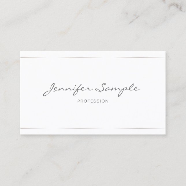 Custom Elegant Professional Modern Simple Template Business Card (Front)