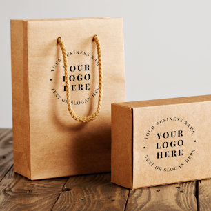 Custom Elegant Round Business Logo Promotional Rubber Stamp