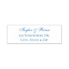Custom Elegant Script Name Return address