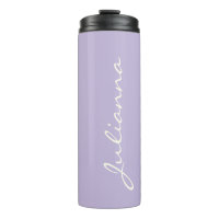 Custom Elegant Script Name Soft Lavender Bridal