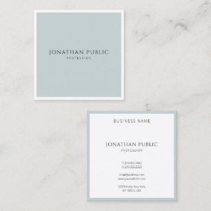 Custom Elegant Simple Template Trendy Modern Square Business Card