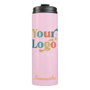 Custom Elegant  Steel Tumbler Business Logo