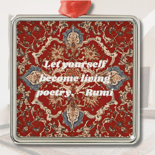 Custom Elegant Tile Pattern Iranian Gifts for Her Metal Tree Decoration