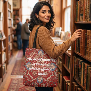 Custom Elegant Tile Pattern Iranian Gifts for Her Tote Bag