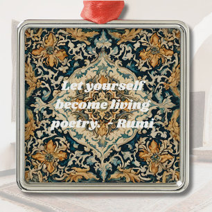 Custom Elegant Tile Pattern Persian Gifts for Her Metal Tree Decoration