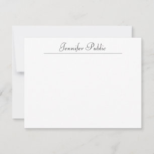 Custom Elegant Typography Name Text Minimalist Card