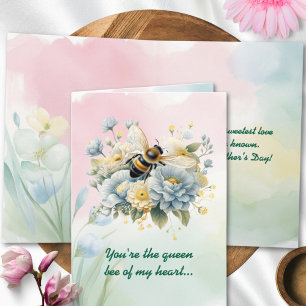 Custom Elegant Vintage Colourful Floral Mothers Da Card