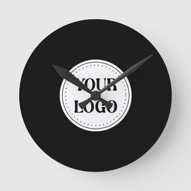 Custom, Elegant, Wedding Ceremony Keepsake  Invita Round Clock (Front)