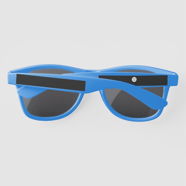 Custom, Elegant, Wedding Ceremony Keepsake  Invita Sunglasses (Back)