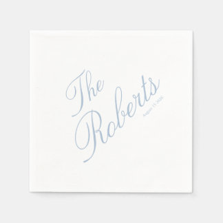 Custom Elegant Wedding Cocktail Napkins