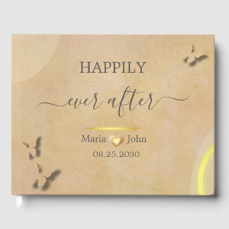 Custom Elegant Wedding Guest Book 