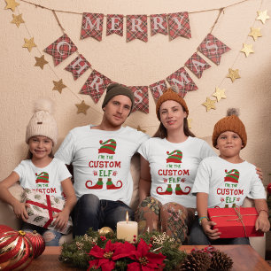 Custom Elf T-shirt, Personalised Christmas Shirt,  T-Shirt
