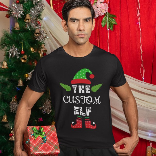 Custom Elf T-shirt, Personalised Christmas Shirt,  T-Shirt (Creator Uploaded)