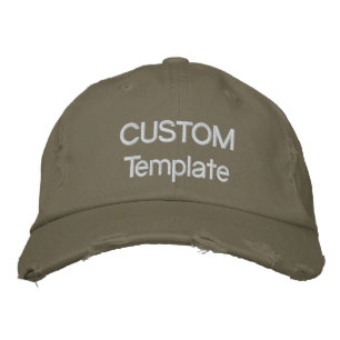 Custom Embroidered Distressed Baseball Cap Blank