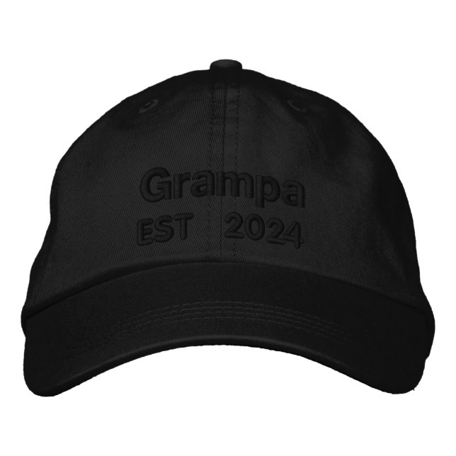Custom Embroidered ,Personalised gift for Grampa Hat (Front)