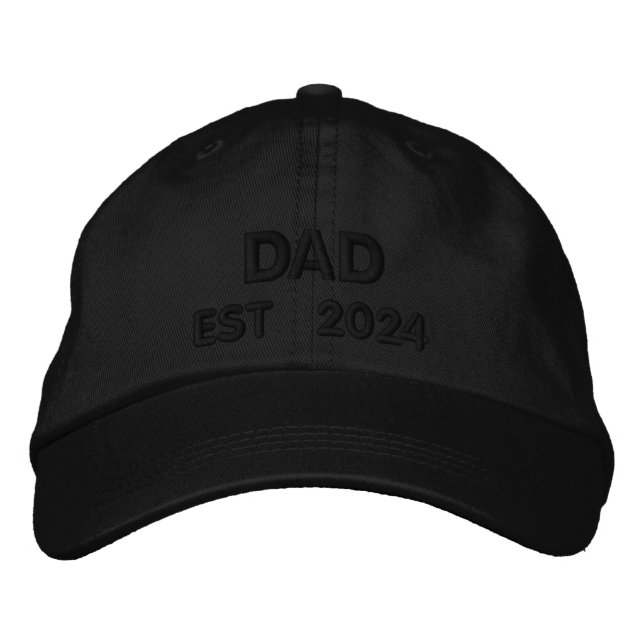 Custom Embroidered , personalised gift for New Dad Hat (Front)