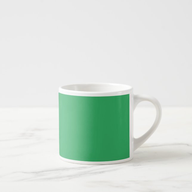 Custom Emerald Green Button Pin Espresso Cup (Right)