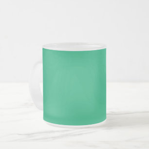 Custom Emerald Green Frosted Mug